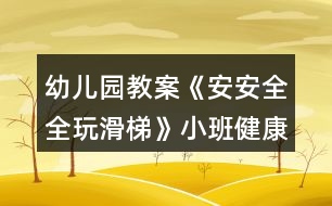 幼兒園教案《安安全全玩滑梯》小班健康教案反思