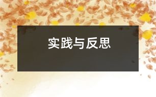 實踐與反思