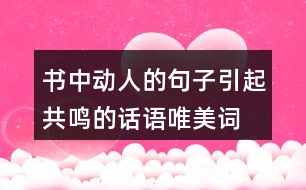 書中動(dòng)人的句子,引起共鳴的話語(yǔ),唯美詞句,有新意207句