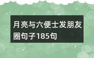 月亮與六便士發(fā)朋友圈句子185句