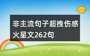 非主流句子超拽傷感火星文262句