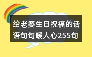 給老婆生日祝福的話語(yǔ),句句暖人心255句