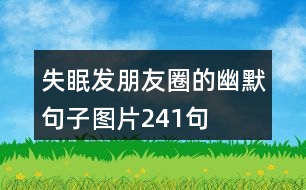 失眠發(fā)朋友圈的幽默句子圖片241句