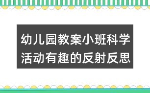 幼兒園教案小班科學(xué)活動(dòng)有趣的反射反思