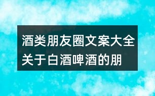 酒類朋友圈文案大全：關(guān)于白酒、啤酒的朋友圈文案34句