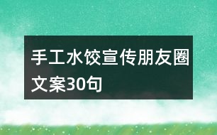 手工水餃宣傳朋友圈文案30句