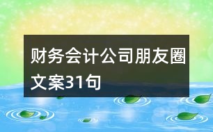 財務(wù)會計公司朋友圈文案31句