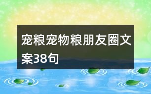 寵糧、寵物糧朋友圈文案38句