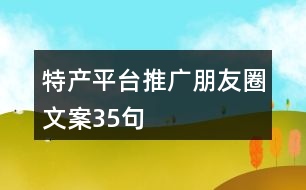 特產(chǎn)平臺(tái)推廣朋友圈文案35句