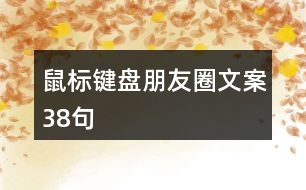 鼠標(biāo)鍵盤朋友圈文案38句