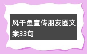 風(fēng)干魚宣傳朋友圈文案33句