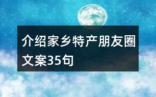 介紹家鄉(xiāng)特產(chǎn)朋友圈文案35句