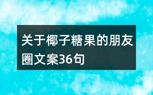 關(guān)于椰子糖果的朋友圈文案36句