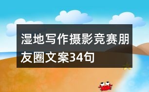 濕地寫作、攝影競賽朋友圈文案34句