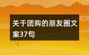 關(guān)于團(tuán)購的朋友圈文案37句