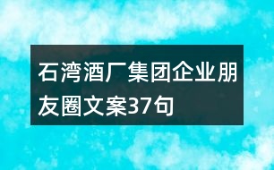 石灣酒廠集團(tuán)企業(yè)朋友圈文案37句