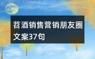 苕酒銷(xiāo)售營(yíng)銷(xiāo)朋友圈文案37句