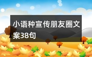 小語種宣傳朋友圈文案38句