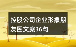 控股公司企業(yè)形象朋友圈文案36句