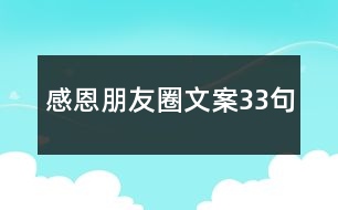 感恩朋友圈文案33句