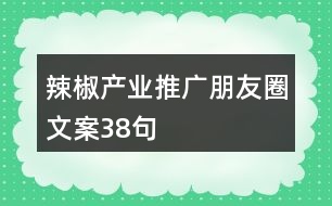 辣椒產(chǎn)業(yè)推廣朋友圈文案38句