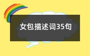 女包描述詞35句