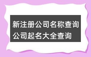 新注冊公司名稱查詢,公司起名大全查詢系統(tǒng)377個(gè)