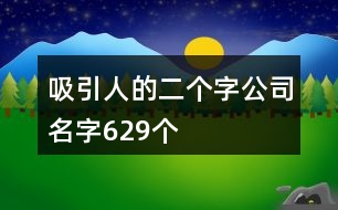 吸引人的二個字公司名字629個