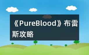 《PureBlood》布雷斯攻略