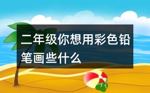 二年級(jí)你想用彩色鉛筆畫些什么