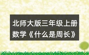 北師大版三年級上冊數(shù)學《什么是周長》 求出下面圖形的周長。