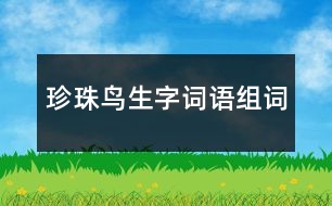 珍珠鳥生字詞語組詞