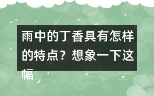 雨中的丁香具有怎樣的特點？想象一下這幅畫面。