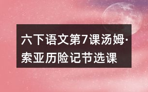 六下語(yǔ)文第7課湯姆·索亞歷險(xiǎn)記（節(jié)選）課堂筆記之課文主題