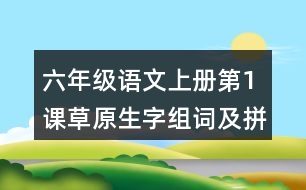 六年級(jí)語(yǔ)文上冊(cè)第1課草原生字組詞及拼音