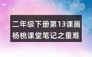 二年級(jí)下冊(cè)第13課畫(huà)楊桃課堂筆記之重難點(diǎn)歸納