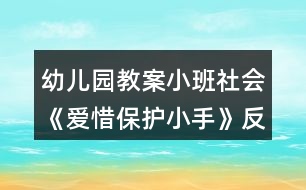 幼兒園教案小班社會(huì)《愛(ài)惜保護(hù)小手》反思