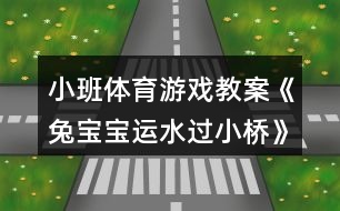 小班體育游戲教案《兔寶寶運水過小橋》反思