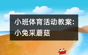 小班體育活動(dòng)教案:小兔采蘑菇