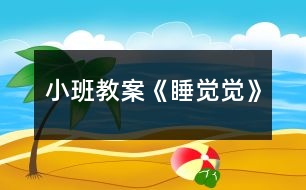 小班教案《睡覺覺》