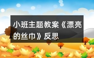 小班主題教案《漂亮的絲巾》反思