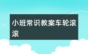 小班常識教案車輪滾滾