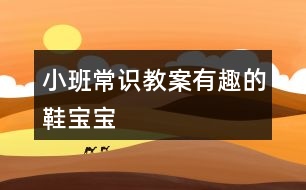 小班常識教案有趣的鞋寶寶