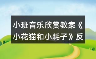 小班音樂欣賞教案《小花貓和小耗子》反思