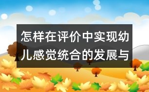 怎樣在評(píng)價(jià)中實(shí)現(xiàn)幼兒感覺統(tǒng)合的發(fā)展與智能的轉(zhuǎn)化？