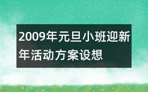 2009年元旦小班迎新年活動方案設(shè)想