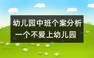 幼兒園中班個案分析 一個不愛上幼兒園的孩子的轉(zhuǎn)變