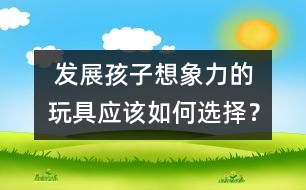  發(fā)展孩子想象力的玩具應(yīng)該如何選擇？