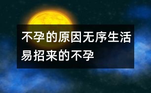 不孕的原因：“無序”生活易招來的不孕