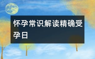 懷孕常識：解讀精確受孕日